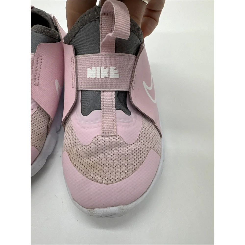 Nike Flex Runner‎ 2 Toddler Size 9.5 Slip On Pink Foam White Pewter DJ6039-600